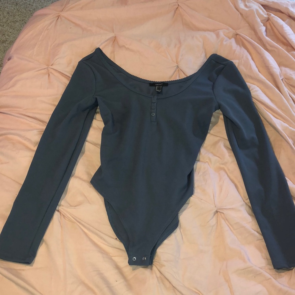 Blue Body-Suit
